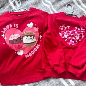 Squishmellow Valentine Sweatshirts & shirt.